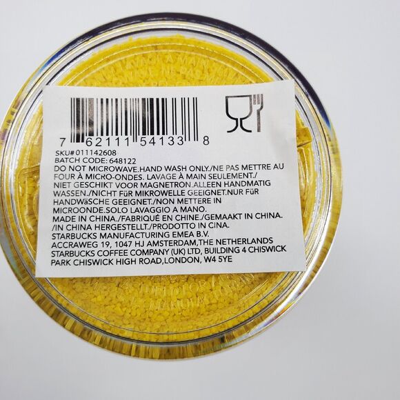 New Starbucks Yellow Sand Design Tumbler From Germany Pink Yellow - Picture 5 of 8